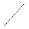 Bracelet d'occasion or 750 blanc pierres fines 19 cm - vue V2