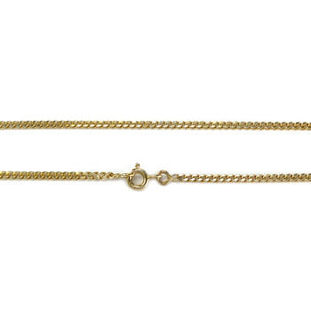 Pre-owned 375 gold two-tone curb chain necklace with sapphires and diamonds, 69.5 cm