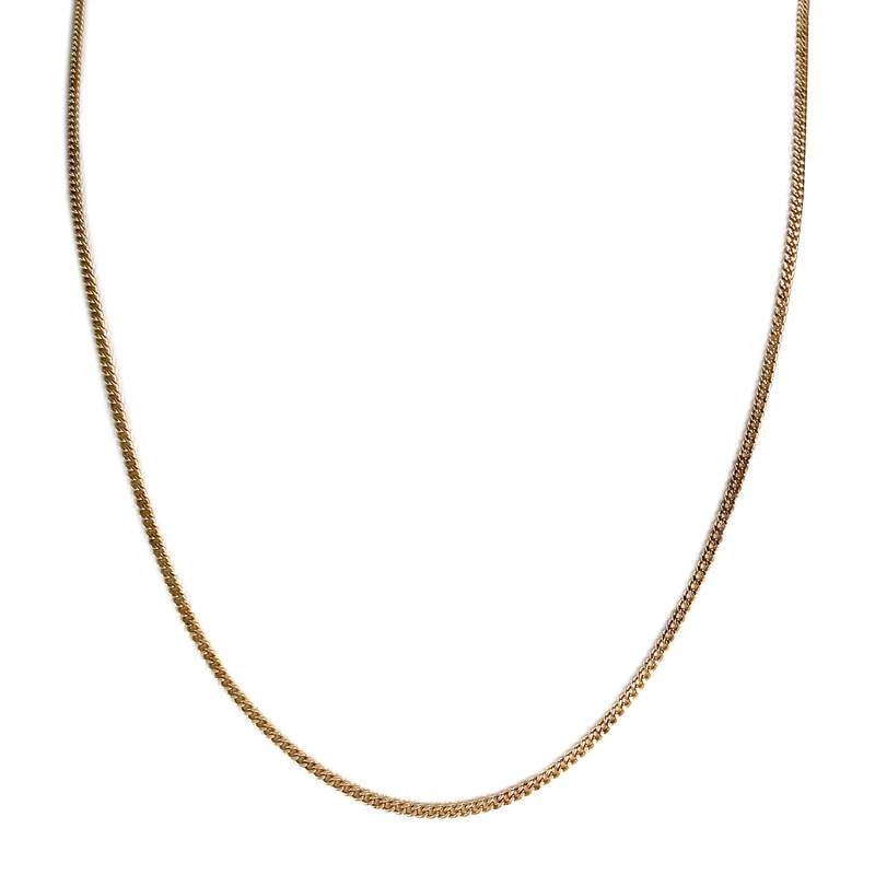 Chaîne d'occasion or 750 jaune maille gourmette 61,5 cm - vue 1