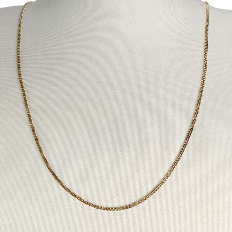 Chaîne d'occasion or 750 jaune maille gourmette 61,5 cm - vue 2