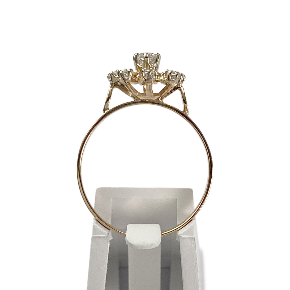 Pre-owned 750 gold ring with two-tone synthetic spinels - view 3