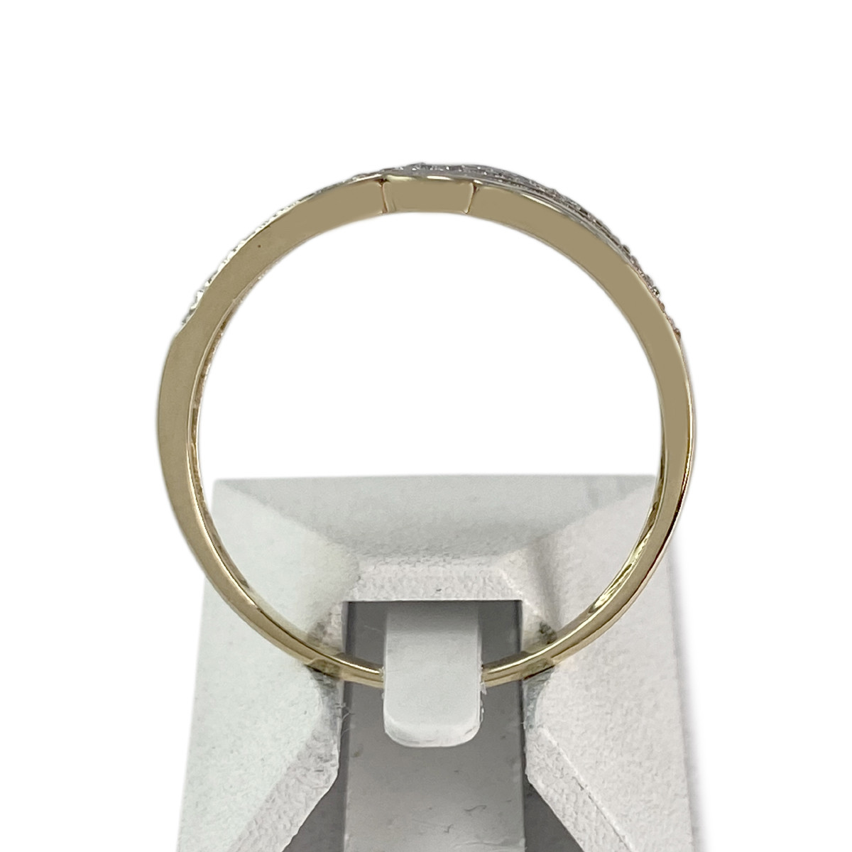 Bague d'occasion or 375 2 tons zirconias - vue 3