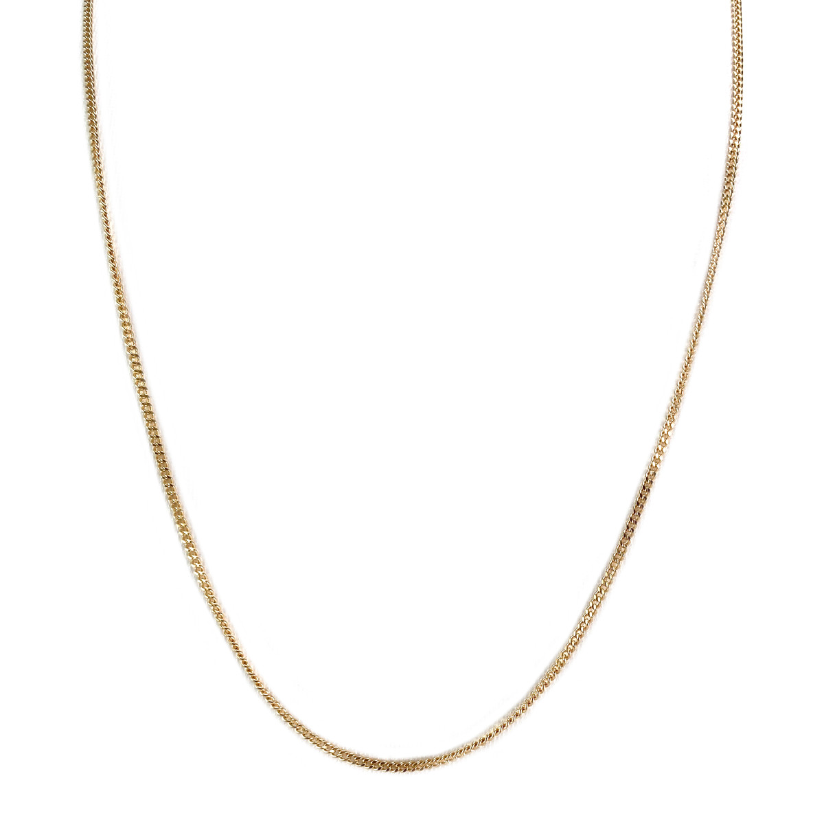 Chaîne d'occasion or 750 jaune maille gourmette 56 cm