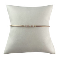 Bracelet mauboussin d'occasion or 750 rose diamants 18 cm