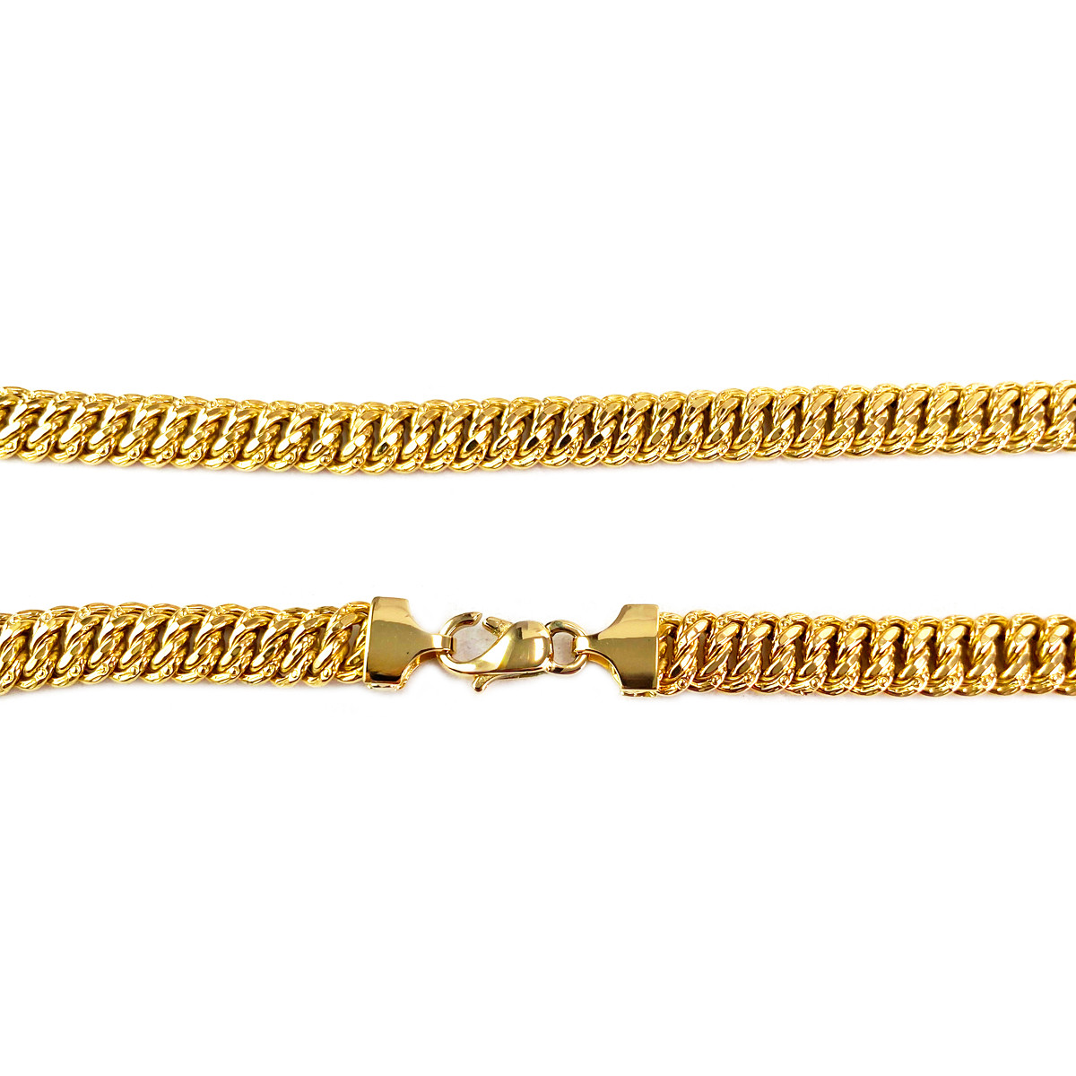 Collier d'occasion or 750 jaune maille américaine 43 cm - vue 3