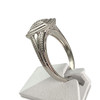Second-hand gold ring 375 white diamonds - vue V2