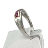 Bague d'occasion 2 ors 375 rubis diamants - vue V2