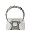 Bague d'occasion or 375 blanc zirconias blancs et noirs - vue V3