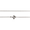 Collier d'occasion or 375 blanc diamants blancs et noirs maille forçat 43 cm - vue V3
