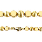 Necklace in gold 750 yellow balls 45,5 cm - view 3
