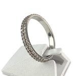 Bague MAUBOUSSIN d'occasion or 750 blanc diamants - vue 2