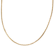 Chaîne d'occasion or 750 jaune maille forçat 45 cm