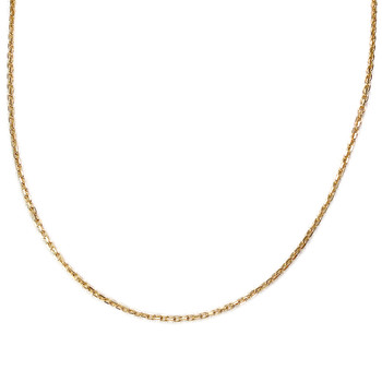 Chaîne d'occasion or 750 jaune maille forçat 45 cm