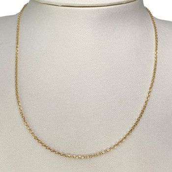 Chaîne d'occasion or 750 jaune maille forçat 45 cm