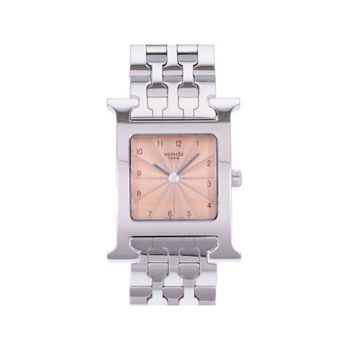 Watch HERMES Heure H woman quartz stainless steel bracelet