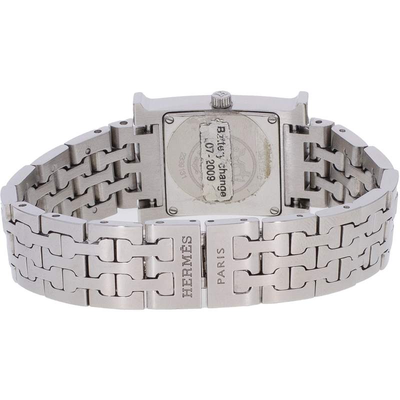 Montre d'occasion HERMES Heure H femme quartz bracelet acier - vue 3