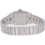 Montre d'occasion CARTIER Santos femme quartz bracelet acier - vue 3