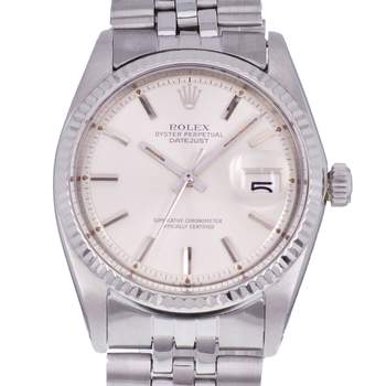 Montre d'occasion ROLEX DateJust homme mouvement automatique certifié (cosc) bracelet acier
