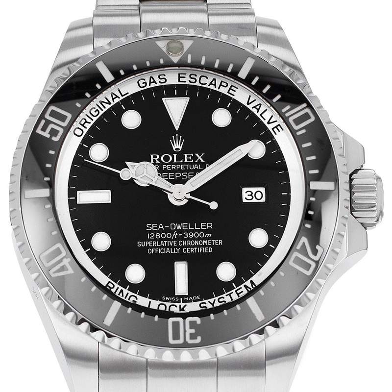 Montre d'occasion ROLEX Sea-Dweller homme mouvement automatique certifié (cosc) bracelet acier - vue D1