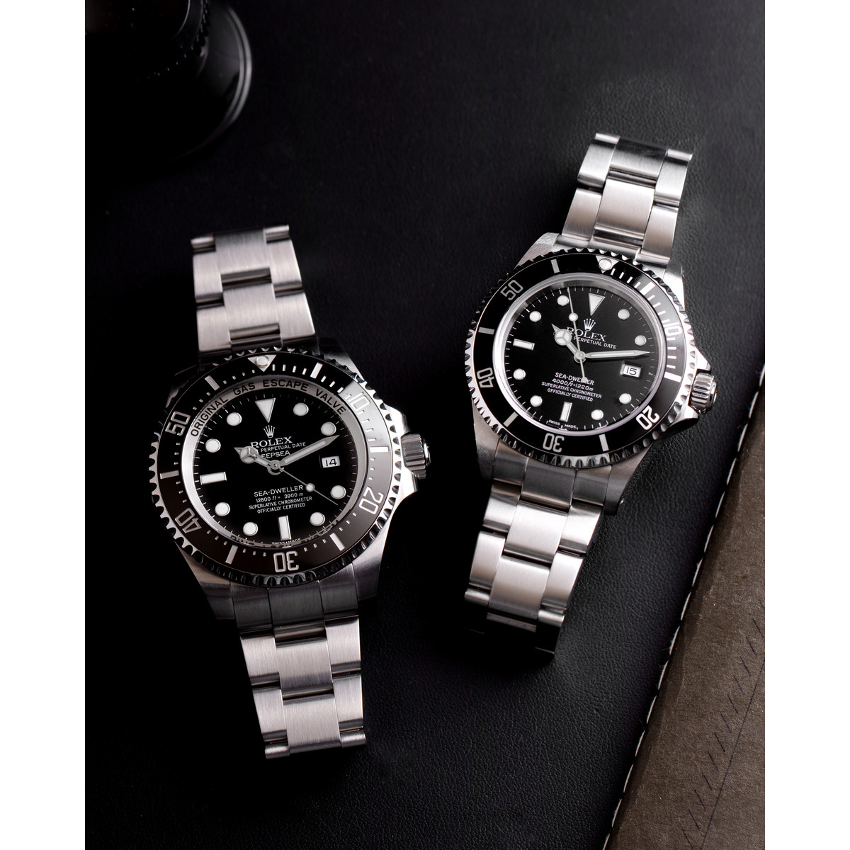 Montre d'occasion ROLEX Sea-Dweller homme mouvement automatique certifié (cosc) bracelet acier - vue D3