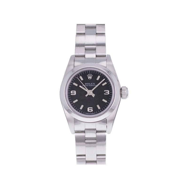 Montre d'occasion ROLEX Oyster Perpetual femme automatique bracelet acier - vue 1