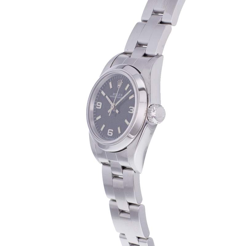 Montre d'occasion ROLEX Oyster Perpetual femme automatique bracelet acier - vue D2