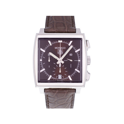 Montre d'occasion TAG HEUER Monaco homme automatique bracelet cuir d'origine - vue 1