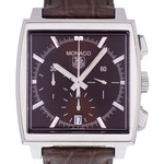 Montre d'occasion TAG HEUER Monaco homme automatique bracelet cuir d'origine - vue D1
