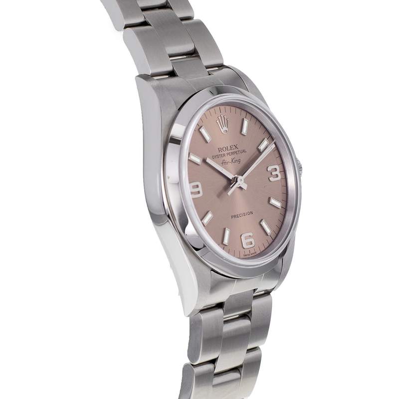 Montre d'occasion ROLEX Air King homme automatique bracelet acier - vue 2