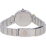 Montre d'occasion CARTIER Santos femme quartz bracelet or jaune 750/000 et acier - vue 3