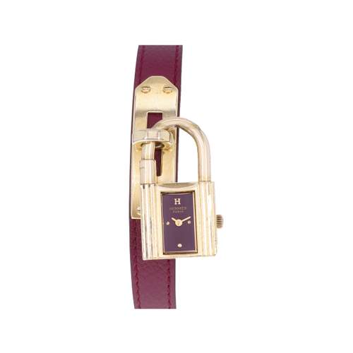 Montre d'occasion HERMES Kelly femme quartz bracelet cuir cresus