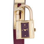 Montre d'occasion HERMES Kelly femme quartz bracelet cuir cresus - vue D1