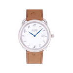 Montre d'occasion HERMES Arceau mixte quartz bracelet cuir cresus - vue 1