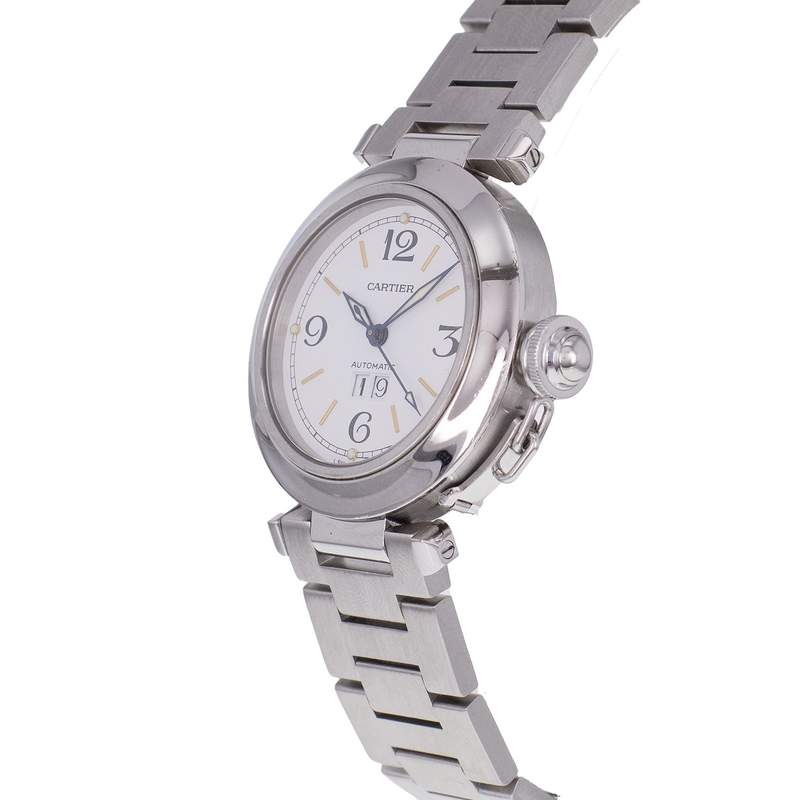 Montre d'occasion CARTIER Pasha mixte automatique bracelet acier - vue D2
