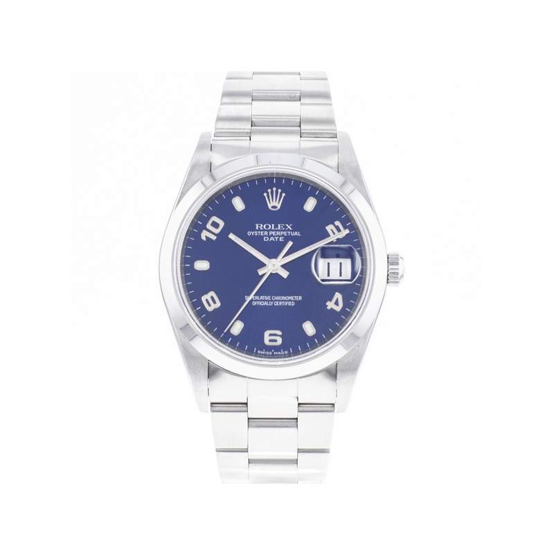 Montre d'occasion ROLEX Date mixte mouvement automatique certifié (cosc) bracelet acier - vue 1