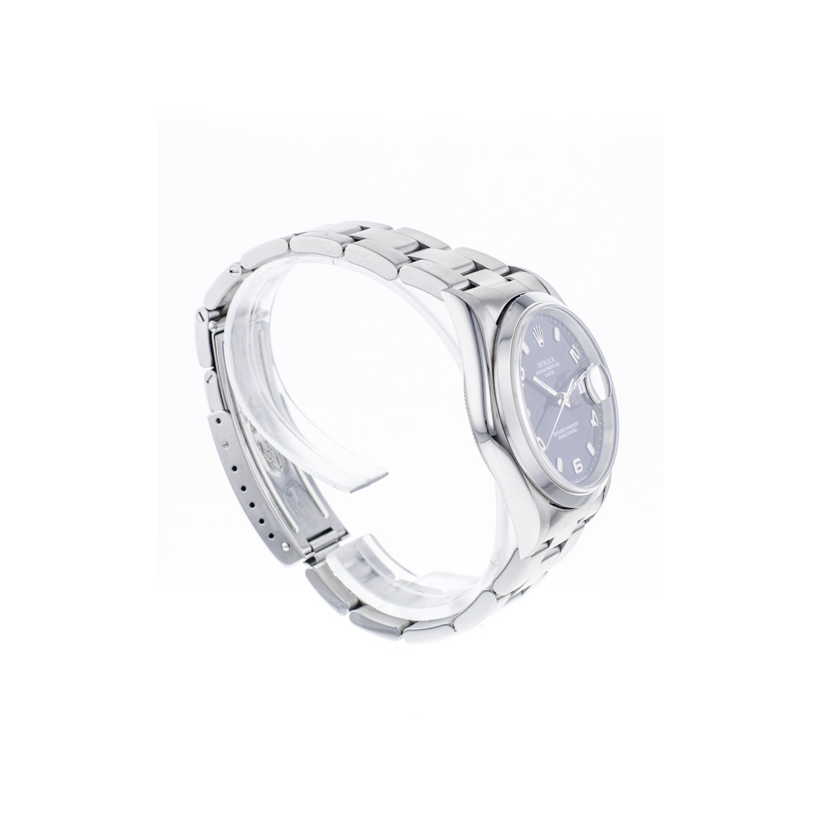 Montre d'occasion ROLEX Date mixte mouvement automatique certifié (cosc) bracelet acier - vue 2