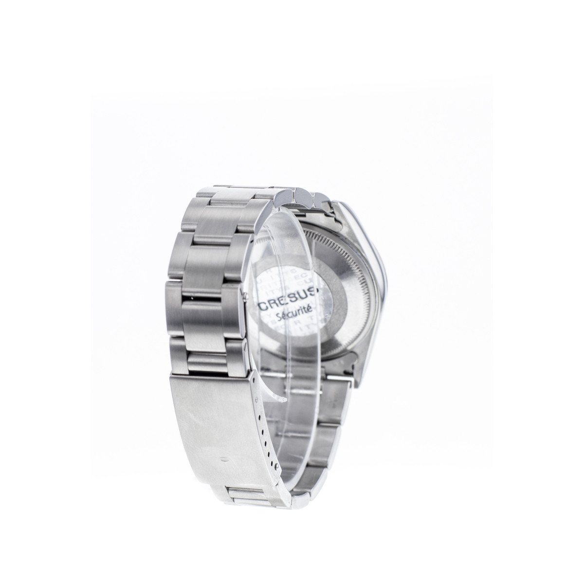 Montre d'occasion ROLEX Date mixte mouvement automatique certifié (cosc) bracelet acier - vue 3