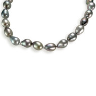 Collier d'occasion or 750 jaune perles de tahiti 43 cm
