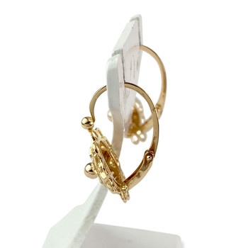 Boucles d'oreilles brisures d'occasion or 750 jaune