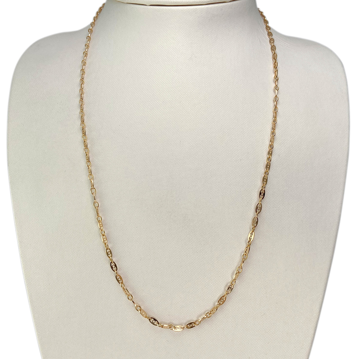 Chaîne d'occasion or 750 jaune maille fantaisie 55,5 cm - vue 2