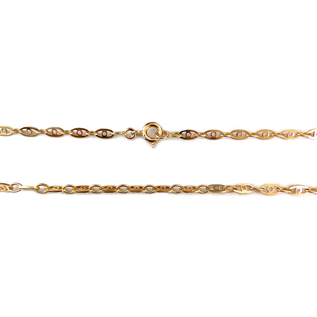 Chaîne d'occasion or 750 jaune maille fantaisie 55,5 cm - vue 3