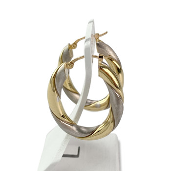 Créoles d'occasion or 750 2 tons