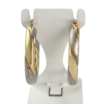 Créoles d'occasion or 750 2 tons