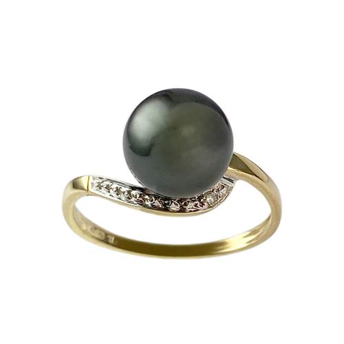 Bague d'occasion or 750 2 tons perle de tahiti