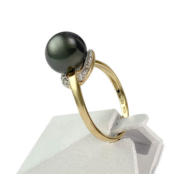 Bague d'occasion or 750 2 tons perle de tahiti