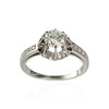 Bague d'occasion or 750 blanc diamants - vue V1