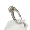 Bague d'occasion or 750 blanc diamants - vue V2