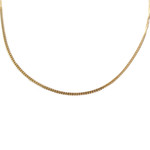 Chaîne d'occasion or 750 jaune maille gourmette 40 cm - vue 1