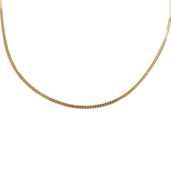 Chaîne d'occasion or 750 jaune maille gourmette 40 cm