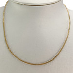 Chaîne d'occasion or 750 jaune maille gourmette 40 cm - vue 2